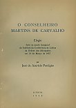 O Conselheiro Martins de Carvalho