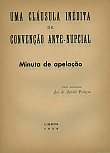 Uma Cláusula Inédita de Convenção Ante-Nupcial